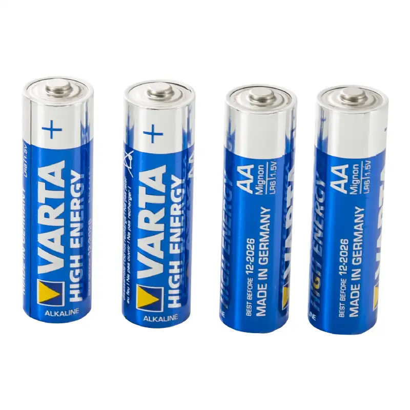 Lot de 4 piles Alcalines AA / LR6 Varta High Energy