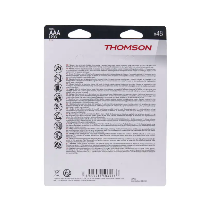 Pile lr3 type AAA Thomson (48 pcs) 