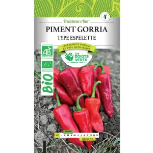 Graines piment gorria BIO Les Doigts Verts