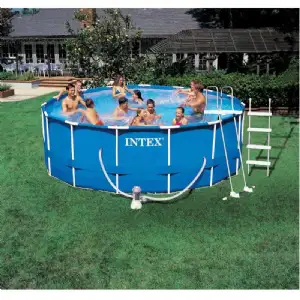 Piscine tubulaire métal ronde intex Ø 3,66m, H 76cm