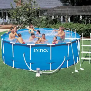 Piscine tubulaire métal  Intex Ø 4,57 m