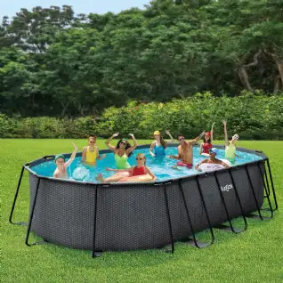 Piscine tubulaire ovale Oasis Designer™ Funsicle Dark (6,10 x 3,66 x 1,22m)