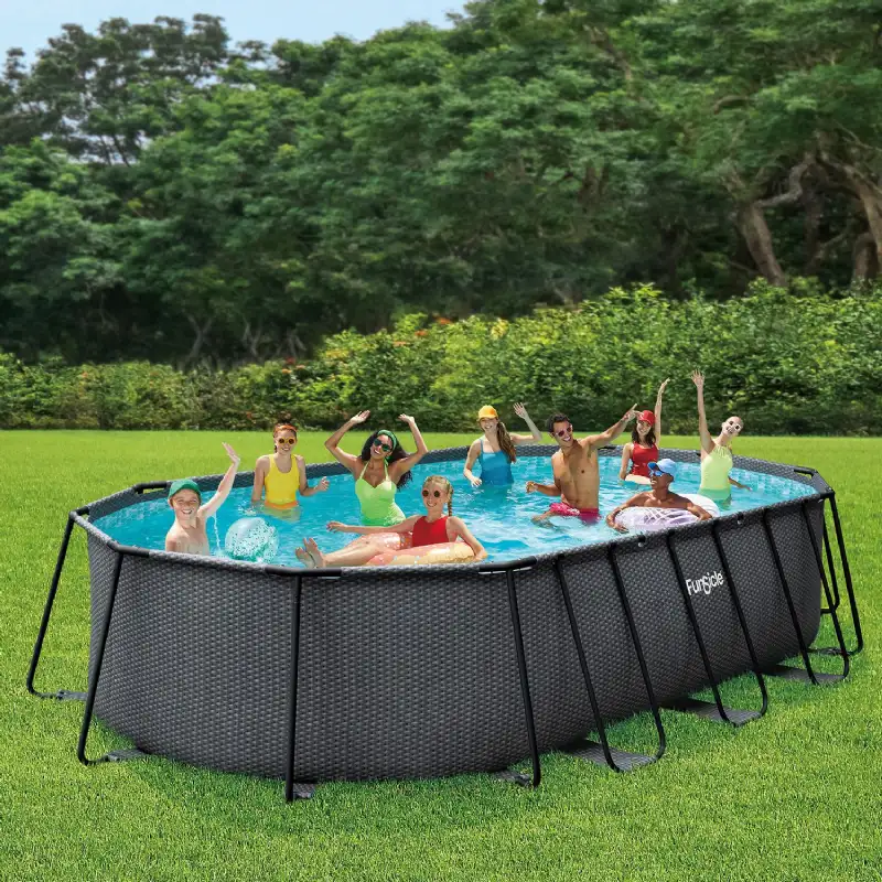 Piscine tubulaire ovale Oasis Designer™ Funsicle Dark (6,10 x 3,66 x 1,22m)