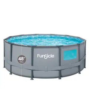 Piscine tubulaire ronde à hublot Funsicle Ø 3,66m x h1,22m