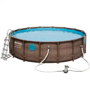 Piscine tubulaire ronde Bestway (Ø 4,88x1,22m) avec hublot