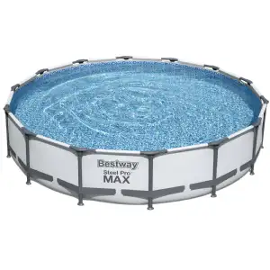 Piscine tubulaire ronde (Ø4,27x0,84 m) grise Bestway