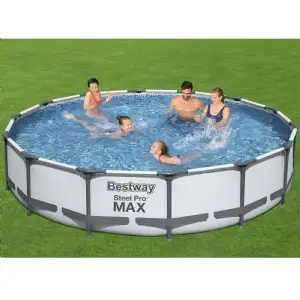 Piscine tubulaire ronde (Ø4,27x0,84 m) grise Bestway