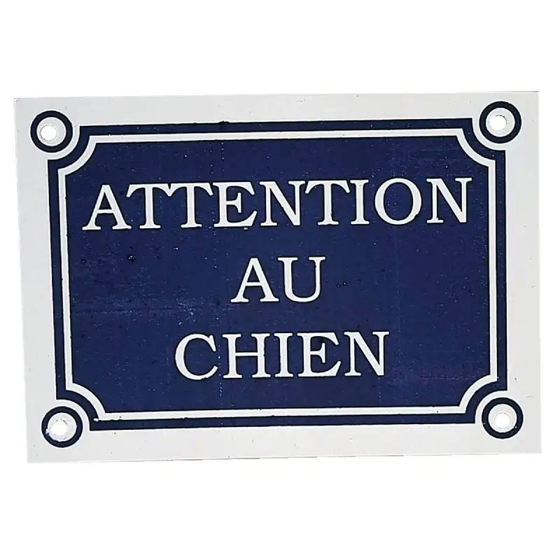 Plaque attention au chien - ZOLUX