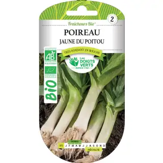 Graines poireau jaune du Poitou BIO Les Doigts Verts