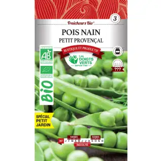 Graines Pois nain Petit Provençal BIO Les Doigts Verts