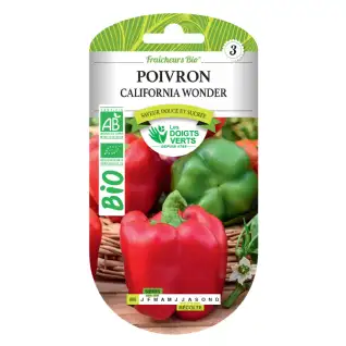 Graines poivron California wonder BIO Les Doigts Verts