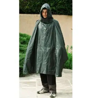 Poncho de pluie vert