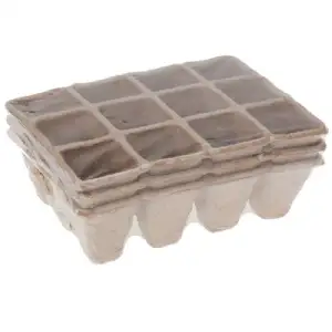 Pots de semence carton 16,5x11,5x5cm 36p