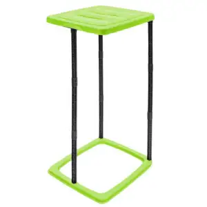 Poubelle couvercle pliable 60L verte