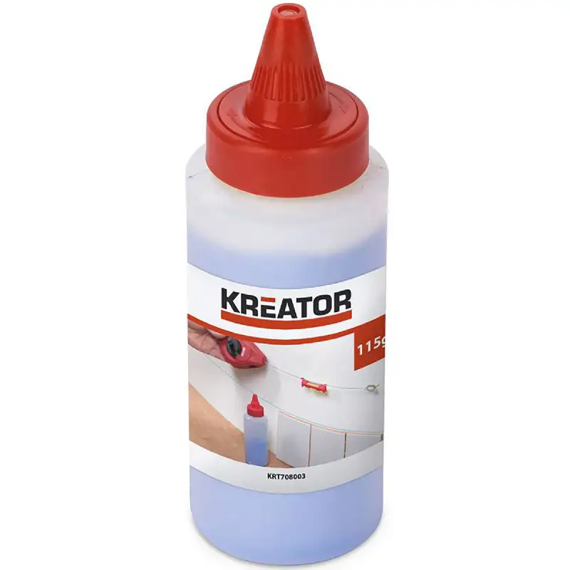 Poudre de traçage bleue pour cordeau Kreator (115g)