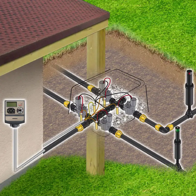 Programmateur électrovanne 9v 4 voies