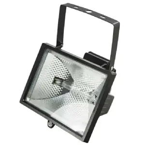 Projecteur halogène pour extérieur noir 500w