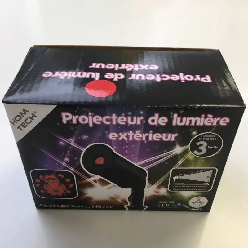 Projecteur façade Père Noël rouge