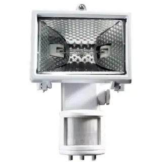 Projecteur halogene radar mural blanc120w