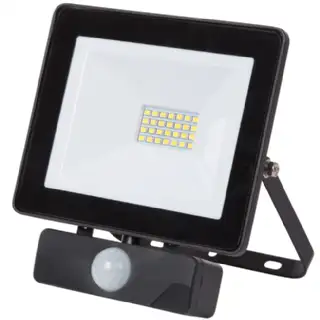 Projecteur plat noir 20w led avec radar