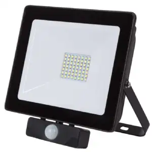 Projecteur plat noir 50w led avec radar