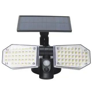 Projecteur solaire 2 têtes (78led 300lm) WERKA PRO