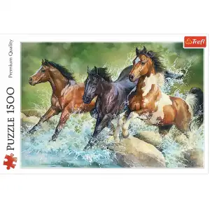 Puzzle 3 chevaux sauvages 1500pc