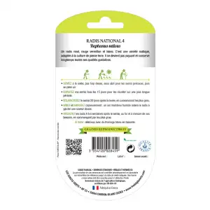 Graines de radis national BIO Les Doigts Verts