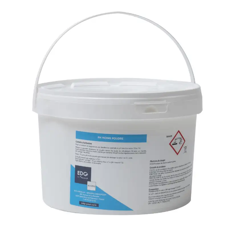 Réducteur de PH en poudre 5 kg Edgaccess