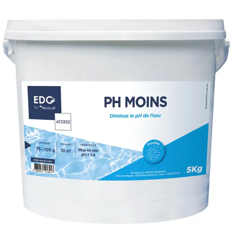 Réducteur de PH en poudre 5 kg Edgaccess