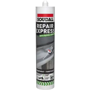 Cartouche Repair Express anti-fuites transparent Soudal 