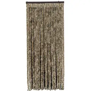 Rideau chenille marron et beige WERKA PRO