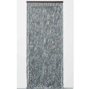 Rideau chenille gris clair et anthracite WERKA PRO