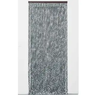 Rideau chenille gris clair et anthracite WERKA PRO