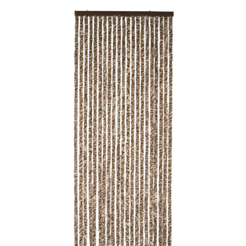 Rideau chenille marron et beige WERKA PRO