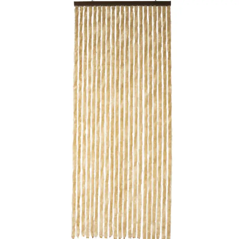 Rideau chenille beige uni WERKA PRO