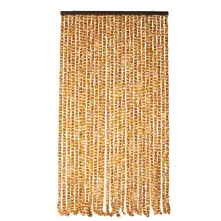 Rideau chenille marron et blanc WERKA PRO