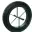 Roue increvable 15'' (385 x 66) Pneu dur et axe 20mm