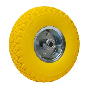 Roue increvable jaune 10