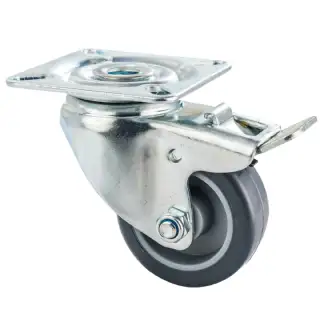 Roulette pivotante Tente 50 mm avec frein