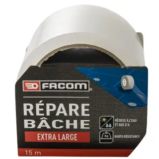 Ruban adhésif répare bâche 15m x 75mm Facom