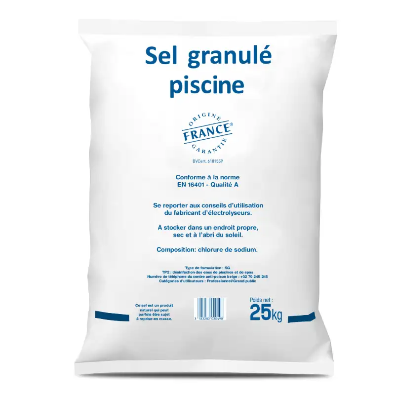 Sel spécial piscine 25 kg en granules