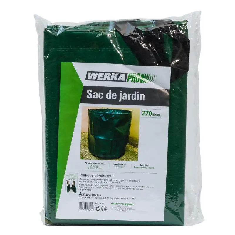 Sac de jardin 270 litres (Ø68x75cm) WERKA PRO