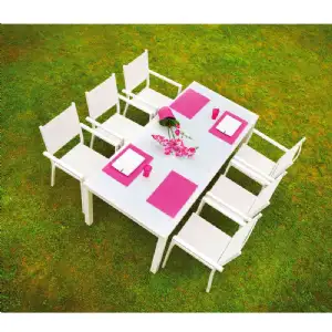 salon de jardin table + 6chaises canaries