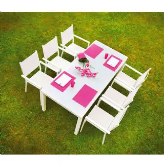 salon de jardin table + 6chaises canaries