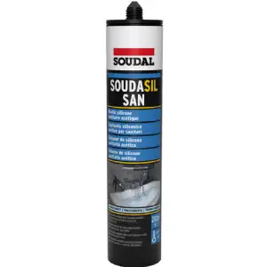 Cartouche sanitaire transparent 280ml Soudal