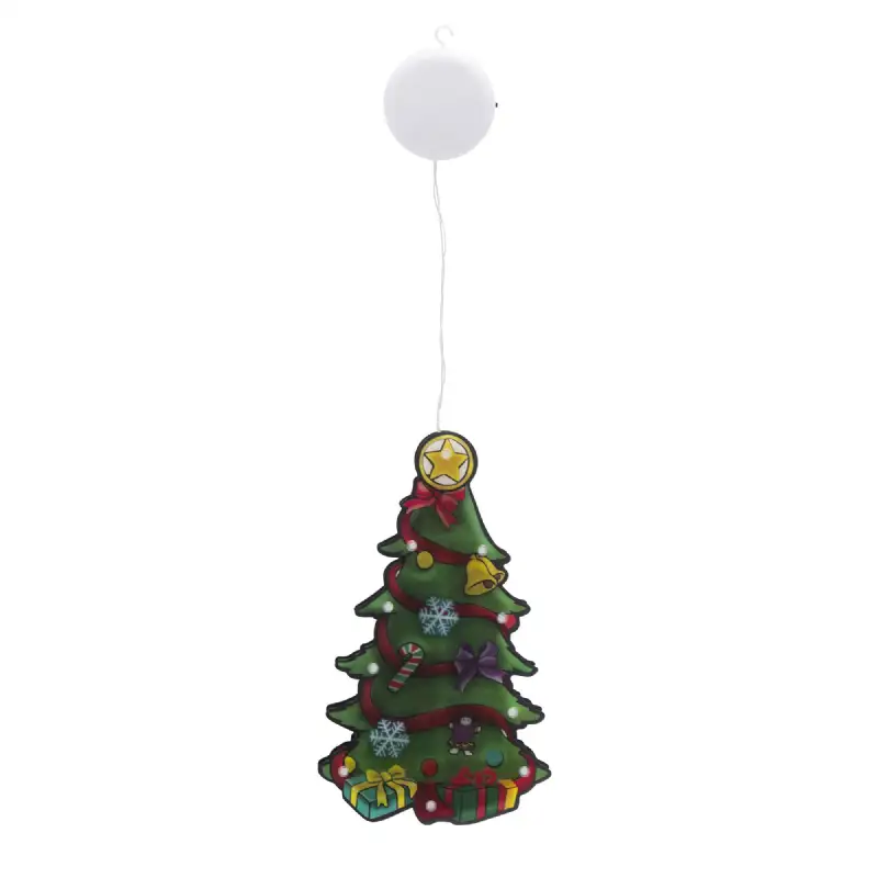 Sapin lumineux à pile 9LED (15 x 25 x 2,6 cm)