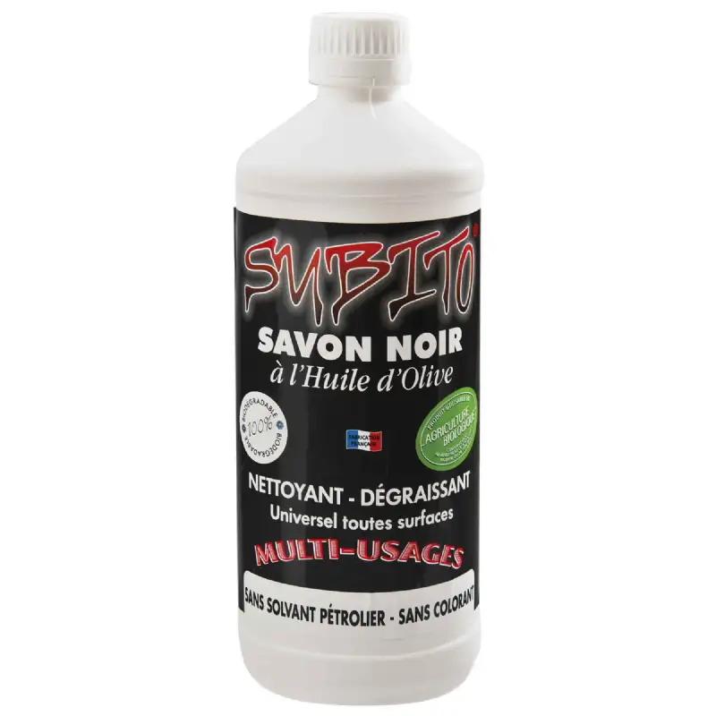 Savon noir à l'huile d'olive 1 Litre SUBITO