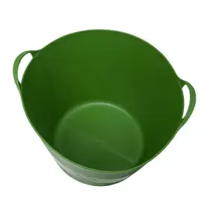 Seau souple 43L avec poignée vert ø45cm