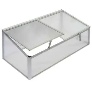 Serre chassis aluminium et polycarbonate L.108 x P.56 x H.40 cm